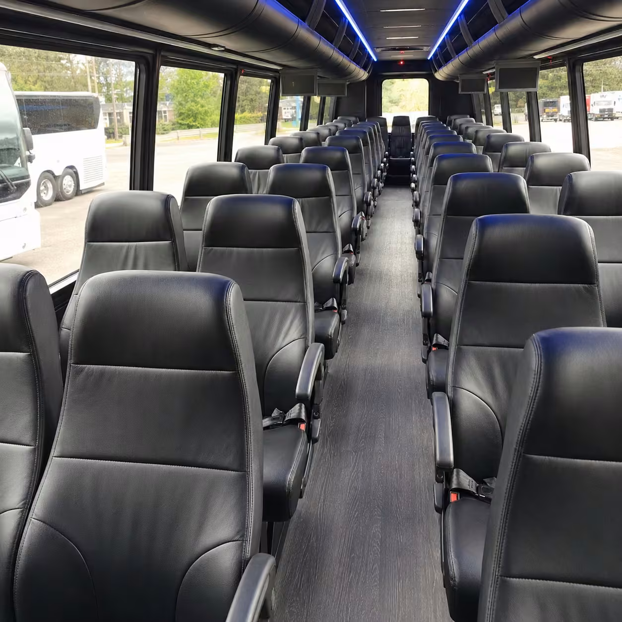 15 35 passenger minibus interior